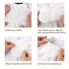 100 Underarm Sweat Pads – Ultra-Thin, Seamless
